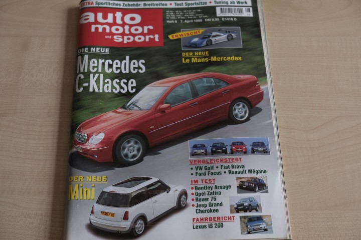 Deckblatt Auto Motor und Sport (08/1999)